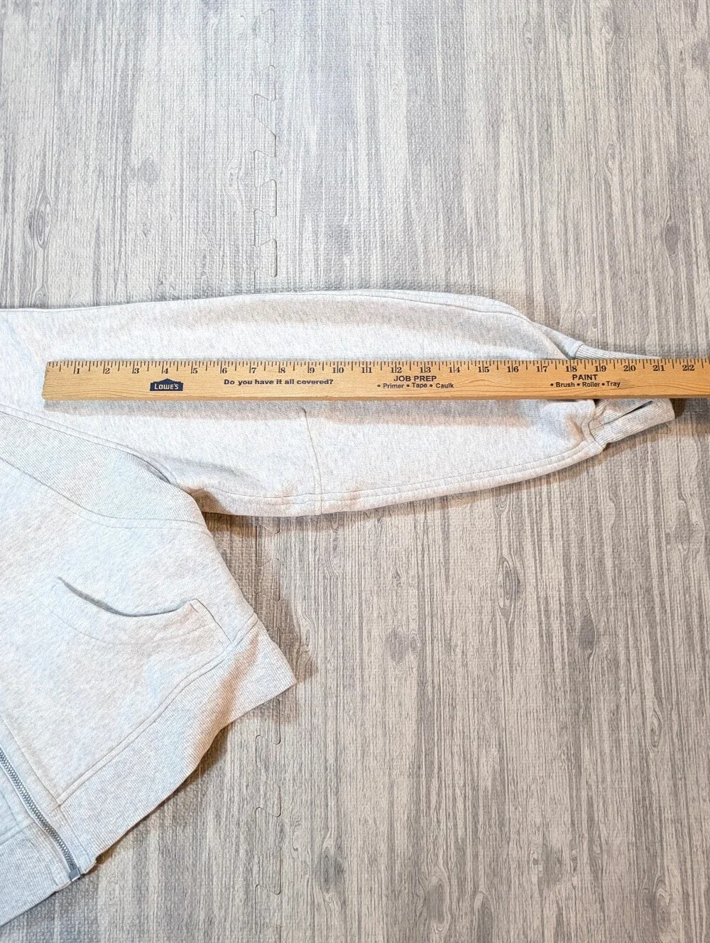 Lululemon Peloton Women's Scuba Cropped Full-Zip Hoodie Gray Athletic XS-S